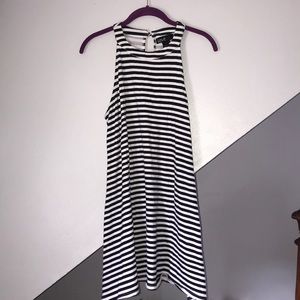 Black and White Striped Dress